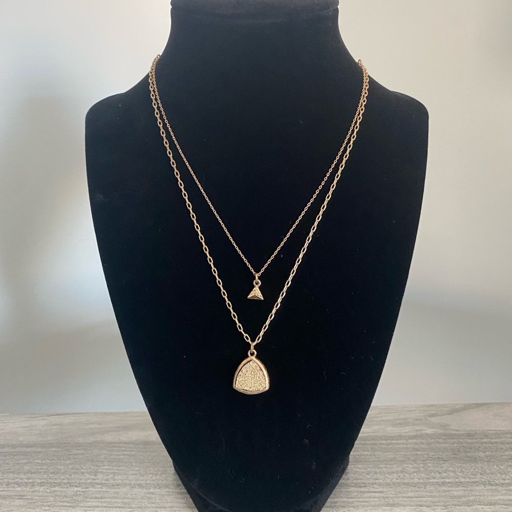 Gold Triangle Necklace